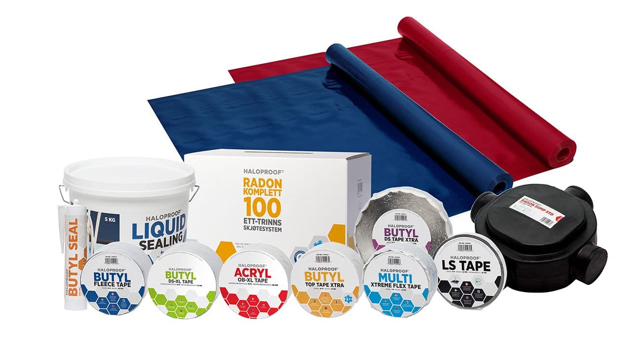 Produkt-samlebilde av Radonsperre fra Mataki.