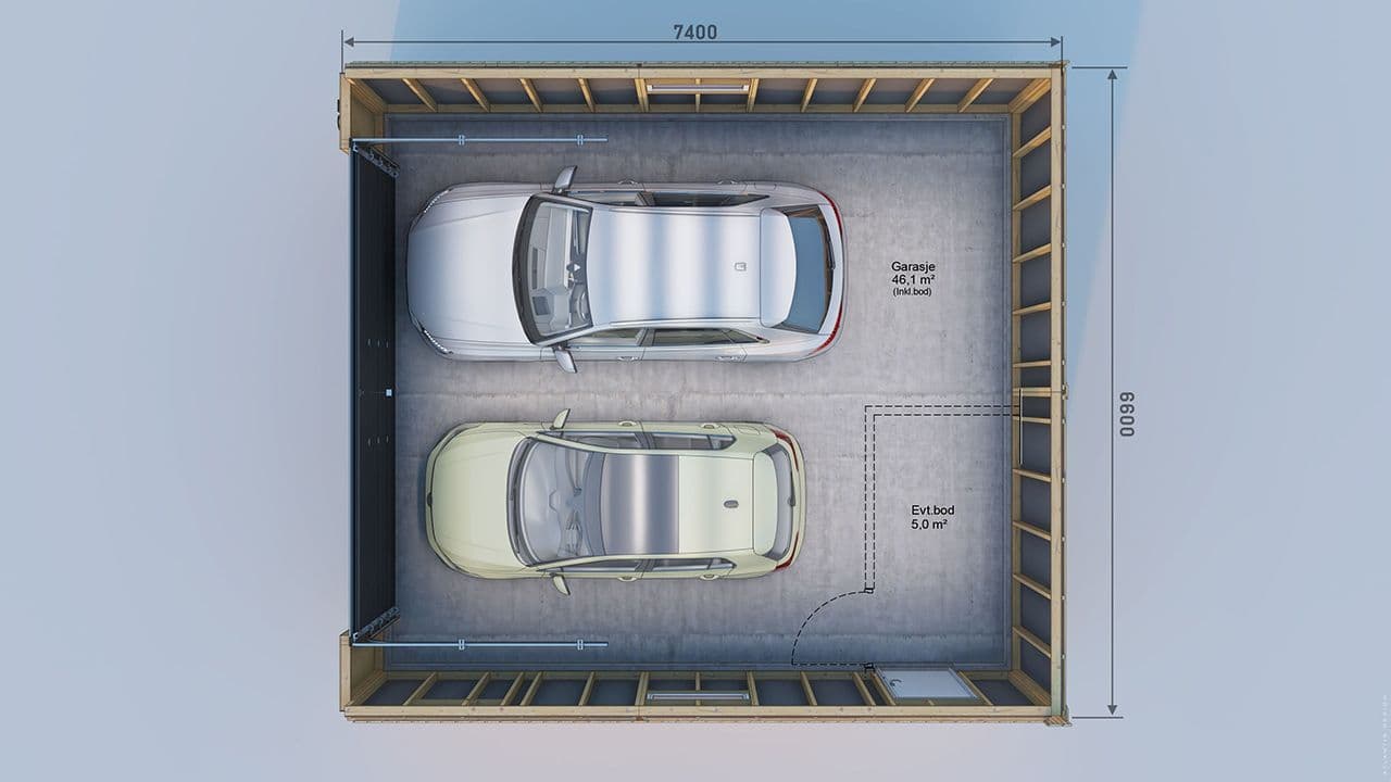 Plantegning Saltdalsgarasjen G50 S22.