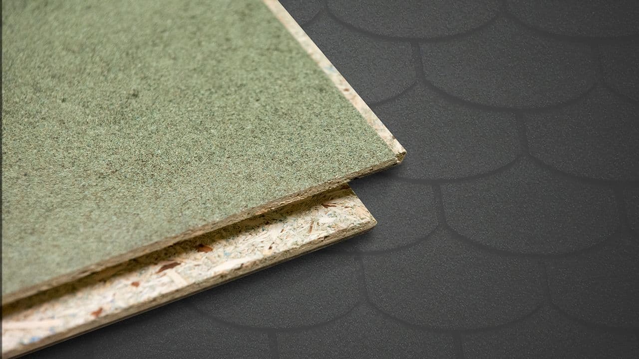 Nærbilde av Arbor Taktro sponplate.